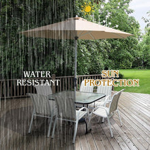 Load image into Gallery viewer, 9&#39; Patio Outdoor Market Umbrella with Aluminum Pole-Beige
