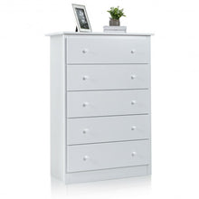 Load image into Gallery viewer, Functional Storage Organized Dresser with 5 Drawer-White
