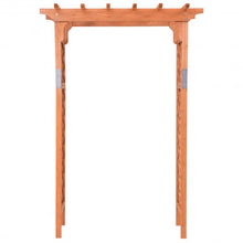Load image into Gallery viewer, 7 ft Garden Wooden High Arbor Arch Plant Pergola
