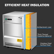 Load image into Gallery viewer, Automatic Ice Maker Machine w/ 70lbs/24h Productivity
