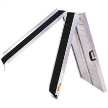 Load image into Gallery viewer, Portable Aluminum Non-skid Multifold Wheelchair Ramp-7&#39;
