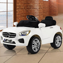 Load image into Gallery viewer, 6V Kids Remote Control Battery Powered LED Lights Riding Car-White
