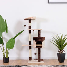 Load image into Gallery viewer, 43&quot; Cat Tree Kitten Activity Tower with Scratching Posts-Coffee
