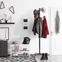 Load image into Gallery viewer, Metal Coat Hat Rack Clothes Hanger Tree Stand
