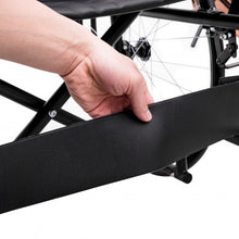 Load image into Gallery viewer, 24" Folding Foldable Backrest Transport Wheelchair
