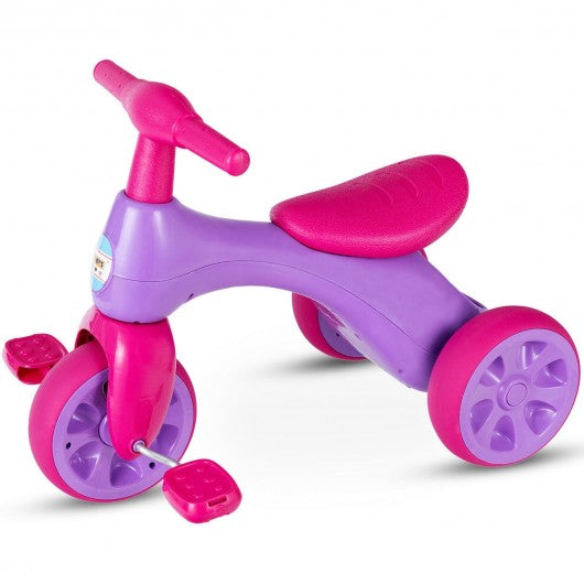 Toddler Tricycle Balance Bike Scooter Kids Riding Toys w/ Sound & Storage-Pink
