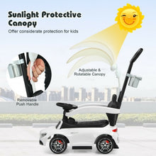 Load image into Gallery viewer, 3-in-1 Mercedes Benz Ride-on Toddler Sliding Car-White
