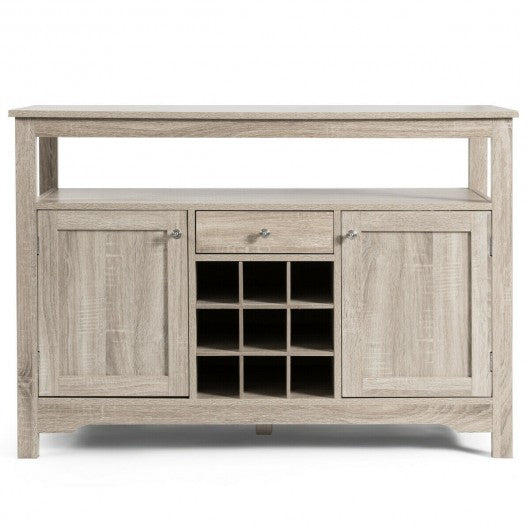Buffet Server Sideboard Wine Cabinet Console-Gray