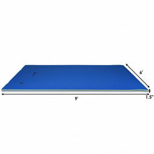 Load image into Gallery viewer, 9&#39; x 6&#39; 3 Layer Floating Water Pad Foam Mat -Blue
