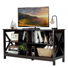 Load image into Gallery viewer, Wooden TV Stand Entertainment Media Center -Brown
