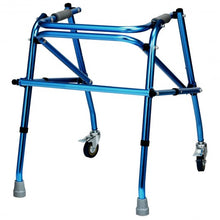 Load image into Gallery viewer, Folding Adjustable Walker Small Aluminum Walker -Blue
