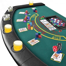 Load image into Gallery viewer, 7 Players Texas Holdem Foldable Poker Table
