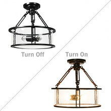 Load image into Gallery viewer, 3-Light Flush Mount Ceiling Light
