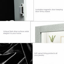 Load image into Gallery viewer, Wall Mounted Mirrored Storage Jewelry Cabinet
