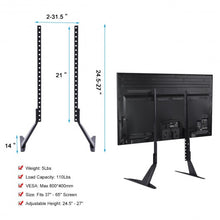 Load image into Gallery viewer, Universal Table Top TV Stand Base for 37&quot; - 65&quot; Flat-Screen TVs
