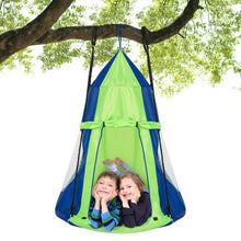 Load image into Gallery viewer, Kids Hanging Chair Swing Tent Set-Green
