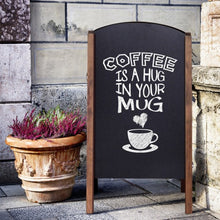 Load image into Gallery viewer, 31.5&quot; Wood A-Frame Sidewalk Signage Chalkboard
