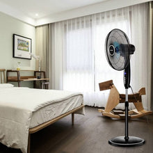 Load image into Gallery viewer, 16&quot; Adjustable Oscillating Pedestal Stand Fan

