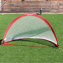 Load image into Gallery viewer, Set of 2 Portable 6&#39; Pop-up Soccer Goals Set w/ Carrying Bag
