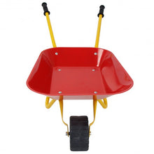 Load image into Gallery viewer, Outdoor Garden Backyard Play Toy Kids Metal Wheelbarrow-Red
