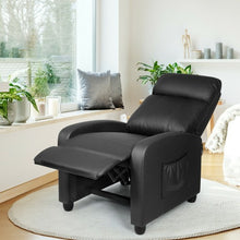 Load image into Gallery viewer, PU Leather Massage Recliner Chair with Footrest-Black
