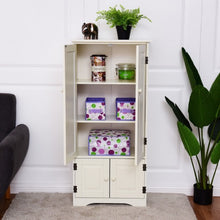 Load image into Gallery viewer, Accent Storage Cabinet Adjustable Shelves-White
