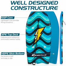 Load image into Gallery viewer, 41&quot; Lightweight Bodyboard with Wrist Leash for Kids and Adults-L
