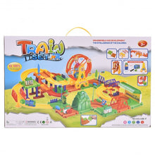 Load image into Gallery viewer, 79 pcs Railway Train Building Blocks with Light &amp; Music
