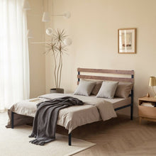 Load image into Gallery viewer, Metal Bed Frame Foundation with Headboard-Full Size
