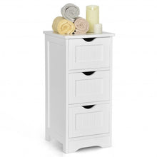Load image into Gallery viewer, Bathroom Wooden Free Standing Storage Side Floor Cabinet Organizer-3-Tier

