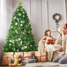 Load image into Gallery viewer, 7 ft Hinged Artificial Christmas Tree Holiday Decoration with Stand
