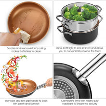 Load image into Gallery viewer, 12-Piece Safe Non-stick Cookware Set
