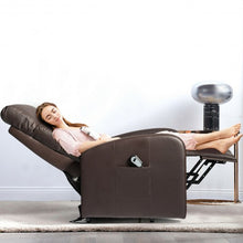 Load image into Gallery viewer, Electric Power Lift  Leather Recliner Chair-Coffee
