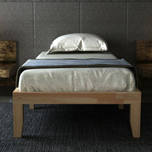 Load image into Gallery viewer, Twin Size 14&quot; Wooden Slats Bed Mattress Frame-Natural
