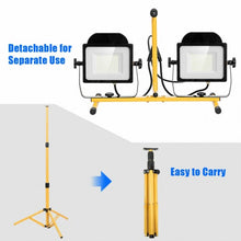 Load image into Gallery viewer, 200 W 20 000 lm LED Dual-Head Work Light with Stand
