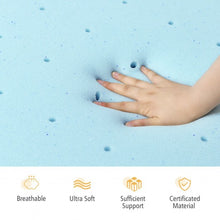Load image into Gallery viewer, 4&quot; Gel Injection Memory Foam Mattress Top Ventilated Mattress Double Bed-Twin Size
