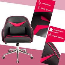 Load image into Gallery viewer, Office Chair Adjustable Height with Massage Lumbar Support-Red
