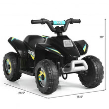 Load image into Gallery viewer, 6V Kids Electric ATV 4 Wheels Ride-On Toy -Black
