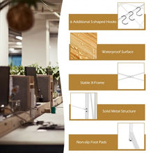 Load image into Gallery viewer, Folding Computer Desk Writing Study Desk Home Office with 6 Hooks-Natural

