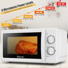 Load image into Gallery viewer, 0.7 Cu. ft Retro Countertop Compact Microwave Oven-White
