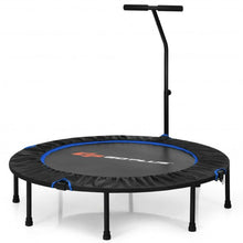 Load image into Gallery viewer, 47&quot; Folding Trampoline Fitness Exercise Rebound with Handle for Adults and Kids-Blue
