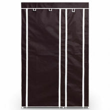 Load image into Gallery viewer, 69&quot; Portable Closet Storage Organizer Clothes Wardrobe-Brown
