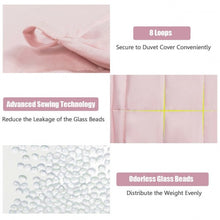 Load image into Gallery viewer, 60&quot;x80&quot; 15 lbs 3 Piece Heavy Weighted Blanket Set with Hot and Cold Duvet Covers-Pink
