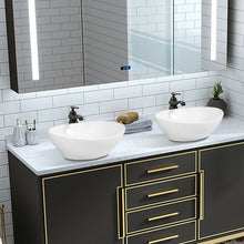 Load image into Gallery viewer, Oval Bathroom Basin Ceramic Vessel Sink
