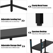 Load image into Gallery viewer, 47&quot;/55&quot; Computer Desk Office Study Table Workstation Home w/ Adjustable Shelf-M
