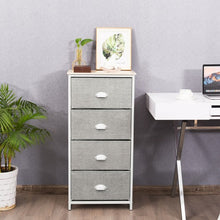 Load image into Gallery viewer, Chest Storage Tower Side Table Display Storage with 4 Drawers-Gray
