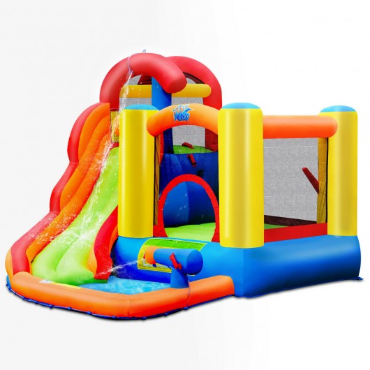 Inflatable Bounce House Water Slide with Climbing Wall