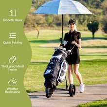 Load image into Gallery viewer, Durable Foldable Steel Golf Cart with Mesh Bag
