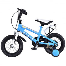 Load image into Gallery viewer, 16&quot; Children Boys &amp; GirlsFreestyle Bicycle w/ Training Wheels-Blue
