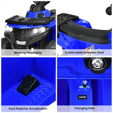 Load image into Gallery viewer, 6V Battery Powered Kids Electric Ride on ATV-Blue

